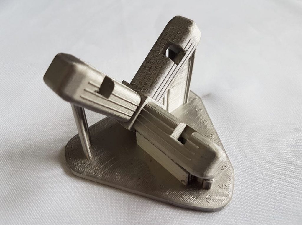 3D printed metal part.