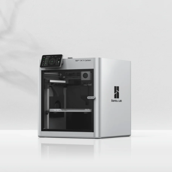 Bambu Lab X1 3D Printer shot on marble background